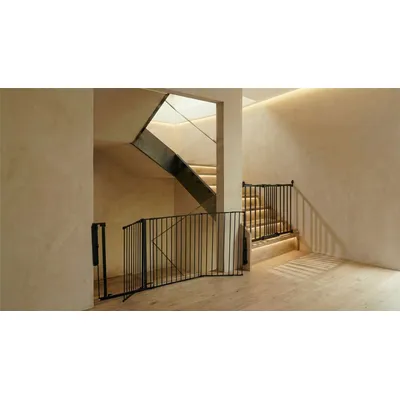 Safetots Barrière de Sécurité Escalier Multi-Panneaux Noir