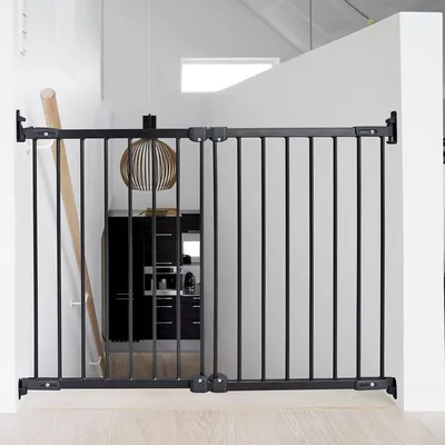 Safetots Barrière de Sécurité Enfant Escalier 67-105,5 cm Noir