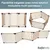 Safetots Séparateur Multi-panneaux Bois 156x76 cm Safetots Séparateur Multi-panneaux Bois 156x76 cm