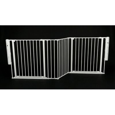 Safetots Barrière Multi-Panneaux 2 Portillons 220 cm Blanc