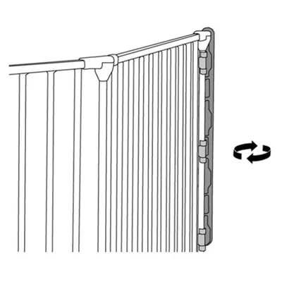 Safetots Barrière Multi-Panneaux 2 Portillons 220 cm Blanc