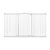 Safetots Barrière Sécurité Extra Haute Courbée 100 cm Blanc Mat