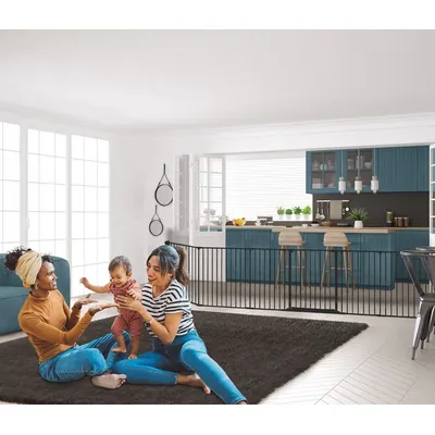 Safetots Séparateur de Pièce Multi-panneau Premium 70cm Noir