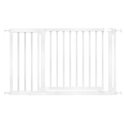 Safetots Barrière Élégante Bois Naturel 73cm, 125cm-133cm