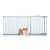 Bettacare Barrière pour animaux courbée 171–180cm gris mat