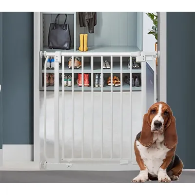 Bettacare Elite Barrière pour Chien 134–143 cm Blanc Mat