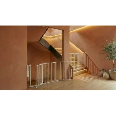 Safetots Barrière de Sécurité Escalier Multi-Panneaux Noir