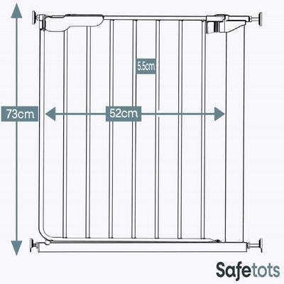 Bettacare Barrière Extra-étroite Pour Animaux 60,5cm-66,5cm Noir