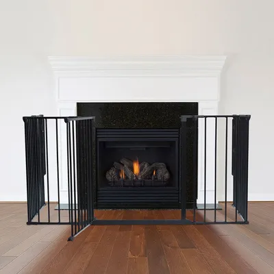 Safetots Pare-feu Multi-panneaux 71 x 138 x 70 cm Noir