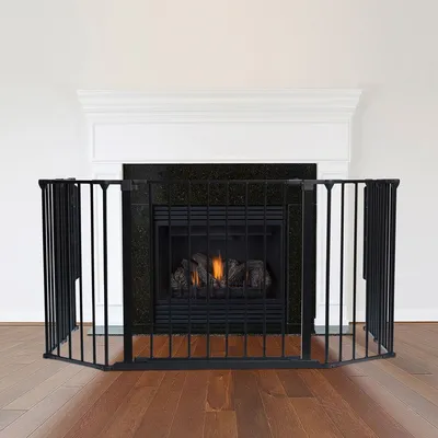 Safetots Pare-feu Multi-panneaux 82 cm x 104 cm, Hauteur 70 cm, Noir