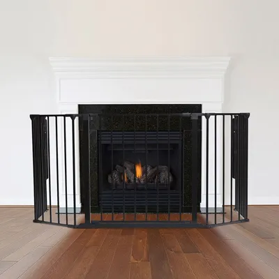Safetots Garde-feu Multi-panneaux 69 cm x 118 cm, 70 cm Hauteur, Noir