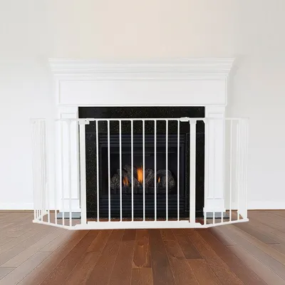 Safetots Pare‑feu Multi‑panneaux 71 x 138 cm, 70 cm de hauteur, Gris