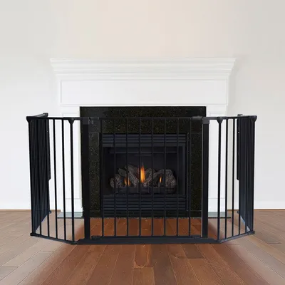 Safetots Garde-feu Multi-panneaux 88x104x70 cm Noir