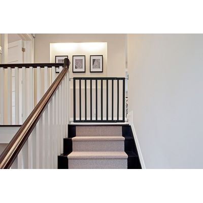 Safetots Barrière Haut d'Escalier Bois 63,5–105,5 cm Blanc