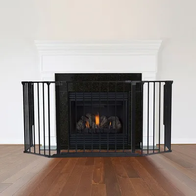 Safetots Pare-feu Multi-panneaux 49 cm x 105 cm, 70 cm Hauteur, Noir