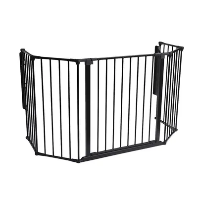 Safetots Pare-feu Multi-panneaux 49 cm x 105 cm, 70 cm Hauteur, Noir