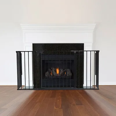 Safetots Pare-feu Multi-panneaux 70cm H 38cm P 138cm L, Noir