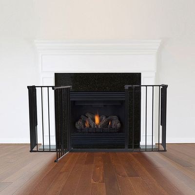 Safetots Pare-feu Multi-panneaux 70cm H 38cm P 138cm L, Noir