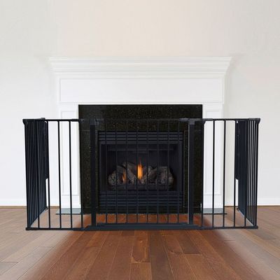 Safetots Pare‑feu Multi‑panneaux 71 x 138 cm, 70 cm de hauteur, Gris