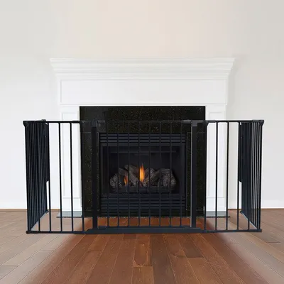 Safetots Garde-feu Multi-panneaux 77 x 138 x 70 cm Noir