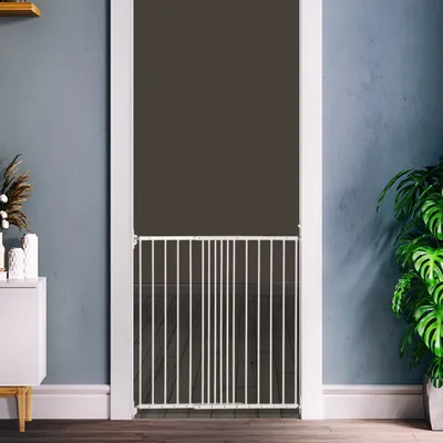 Safetots Barrière Haut d'Escalier Métal 62,5-106,8 cm Blanc