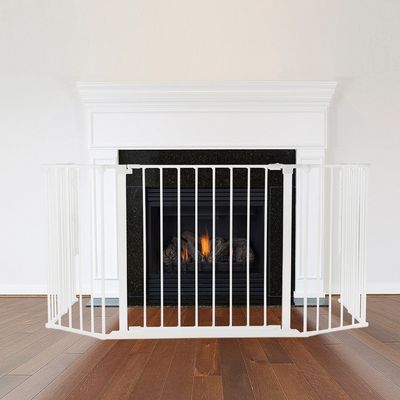 Safetots Pare‑feu Multi‑panneaux 71 x 138 cm, 70 cm de hauteur, Gris