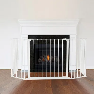 Safetots Pare‑feu Multi‑panneaux 71 x 138 cm, 70 cm de hauteur, Gris