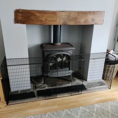 Safetots Pare-feu Original, Barrière de Sécurité Cheminée 84,5cm - 155cm
