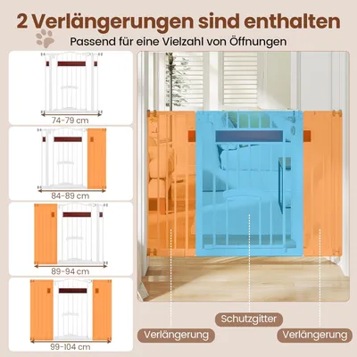 Giantex Ausziehbares Türschutzgitter Mit Doppelverriegelung Giantex Ausziehbares Türschutzgitter Mit Doppelverriegelung