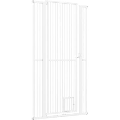 GIANTEX Barrière de Sécurité Chien sans Perçage H 171cm,Réglable 77-104 cm