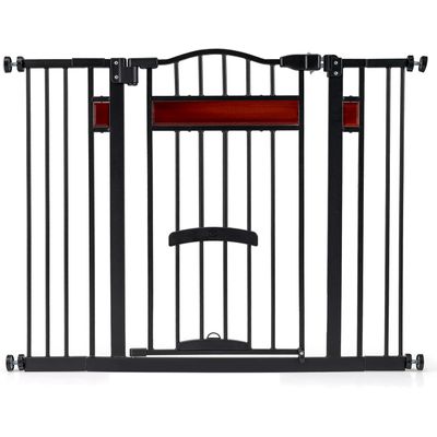 GIANTEX Barrière de Sécurité Chien Extensible 74-104x76 cm sans Perçage