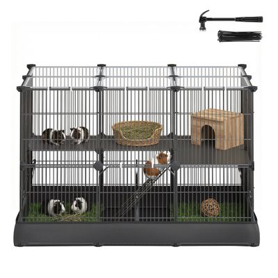 SONGMICS Parcs de jeu, Tapis Imperméable, Double Porte