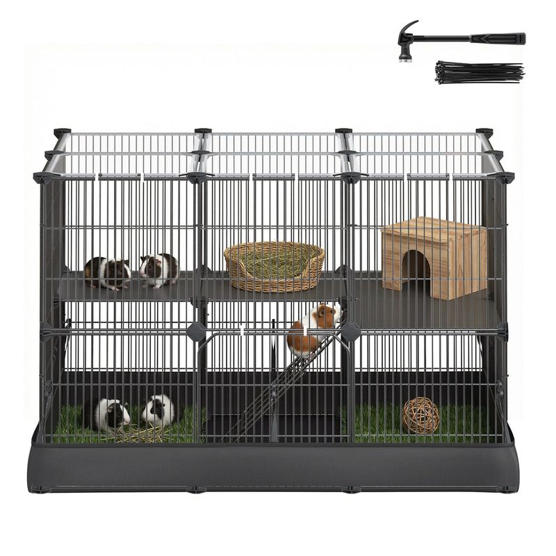 SONGMICS Parcs de jeu, Tapis Imperméable, Double Porte
