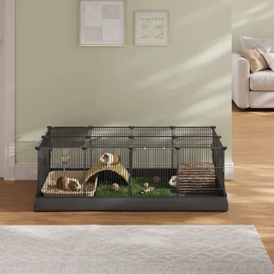 SONGMICS Parcs de jeu, Tapis Imperméable, Double Porte