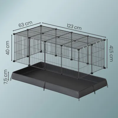 SONGMICS Parcs de jeu, Tapis Imperméable, Double Porte