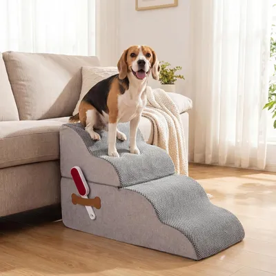 Giantex 2-in-1 Haustiertreppe Mit Rutschschutz Und Abnehmbarem Bezug Giantex 2-in-1 Haustiertreppe Mit Rutschschutz Und Abnehmbarem Bezug