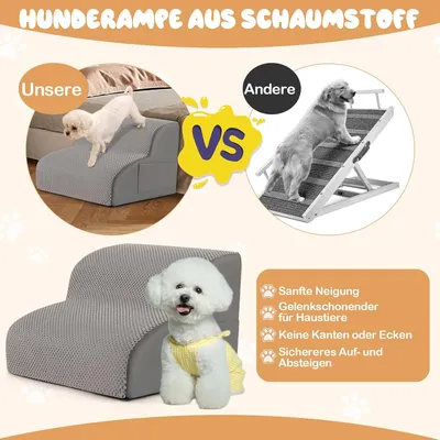 Giantex Zweistufige Haustiertreppe Mit Rutschschutz Und Abnehmbarem Bezug Giantex Zweistufige Haustiertreppe Mit Rutschschutz Und Abnehmbarem Bezug