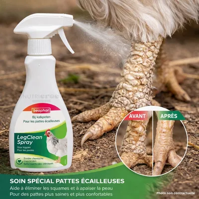 BEAPHAR - Spray Pattes Poules Ecailleuses Beaphar LegClean 250 ml