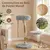 GIANTEX Arbre Chat Bois 50x50 cm, Sisal, Perchoir, Corde, Plateforme
