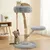GIANTEX Arbre Chat Bois 50x50 cm, Sisal, Perchoir, Corde, Plateforme