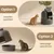 Feandrea Meuble pour Litière de Chat avec Plante Artificielle