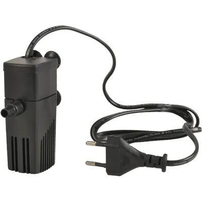 Kit Aquarium rectangulaire 16L avec filtre, gravier et épuisette