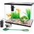 Kit Aquarium rectangulaire 16L avec filtre, gravier et épuisette