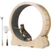 GIANTEX Roue d’Exercice Chat φ101 cm,Bois, Verrou,Antidérapant,Silencieuse