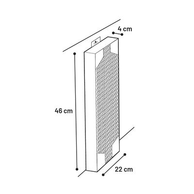 Carton a Griffer pour Chat 22 x 46 cm Mawimbi Double Face
