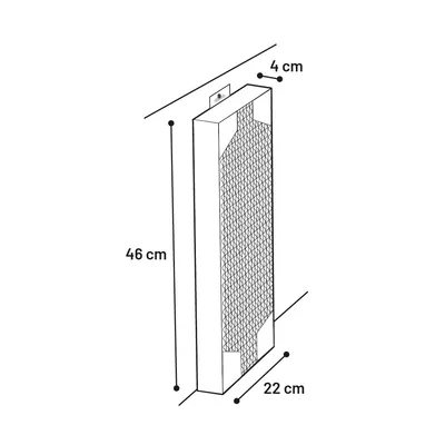 Carton à Griffer pour Chat 22 x 46 cm Mawimbi Double Face