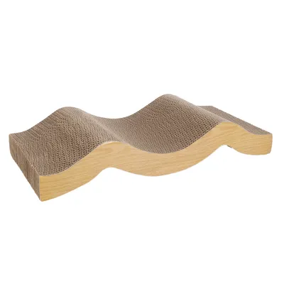 Carton à Griffer pour Chat 20 x 40 cm Vague Double Face Carton à Griffer pour Chat 20 x 40 cm Vague Double Face