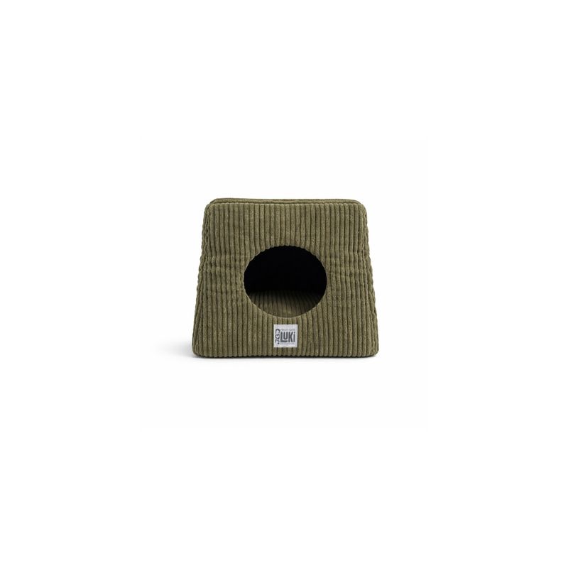 Mon Ami Luki - Refuge forme cube antiderapant velours cotele