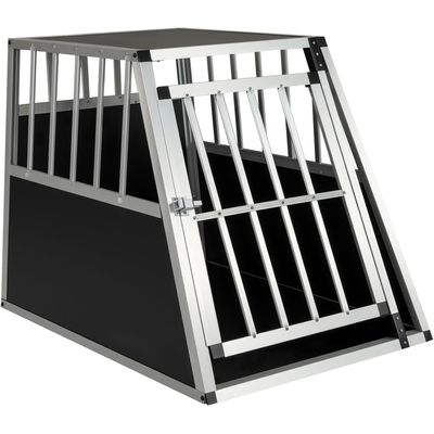 GIANTEX Cage pour Chien avec Porte Verrouillable en Aluminium Anti-Morsure