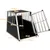 GIANTEX Cage pour Chien avec Porte Verrouillable en Aluminium Anti-Morsure
